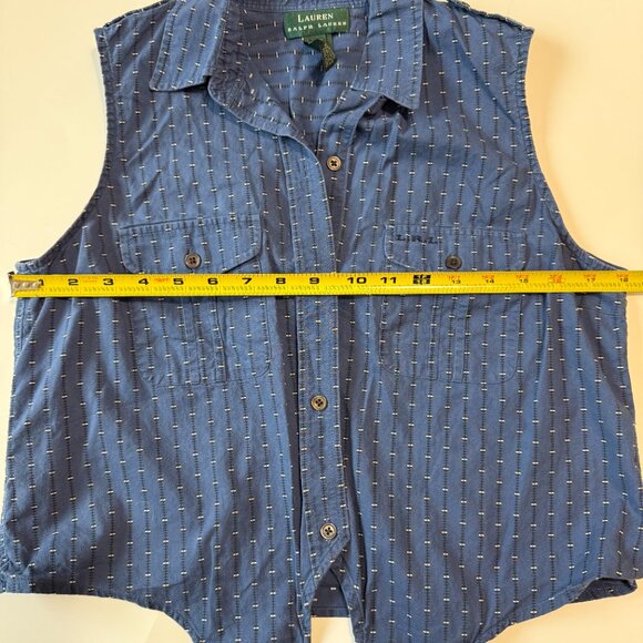 Lauren Ralph Lauren Women's Sleeveless Button-Down Size 8‎ - Picture 9 of 11